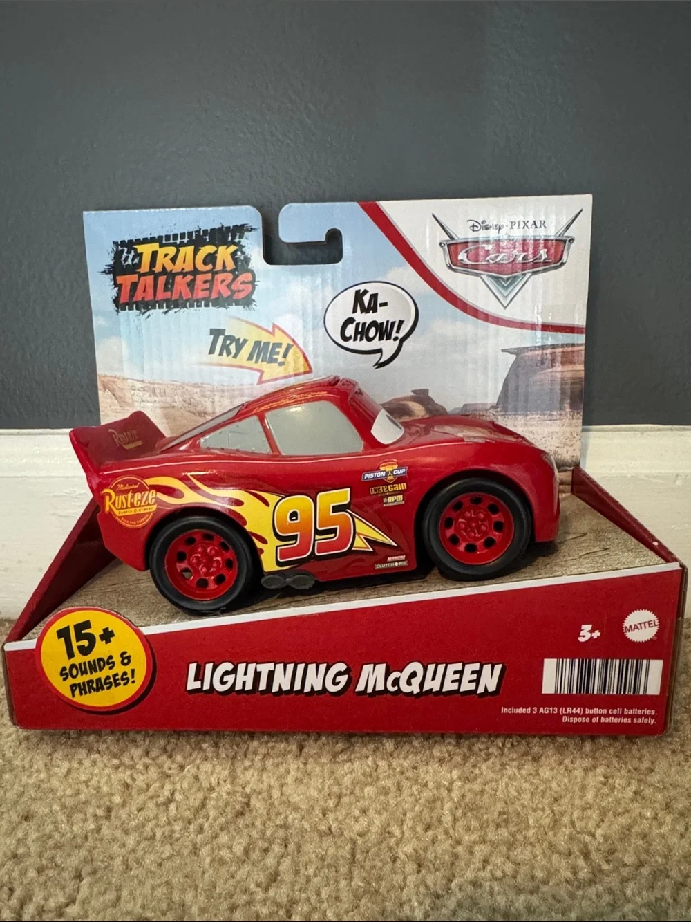 Lot of 2 2021 Disney Pixar Cars Track Talkers Lightning McQueen & Tow Mater